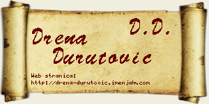 Drena Durutović vizit kartica